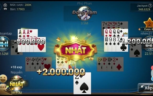 Chơi bài Phỏm đổi tiền thật đang thu hút rất nhiều người chơi